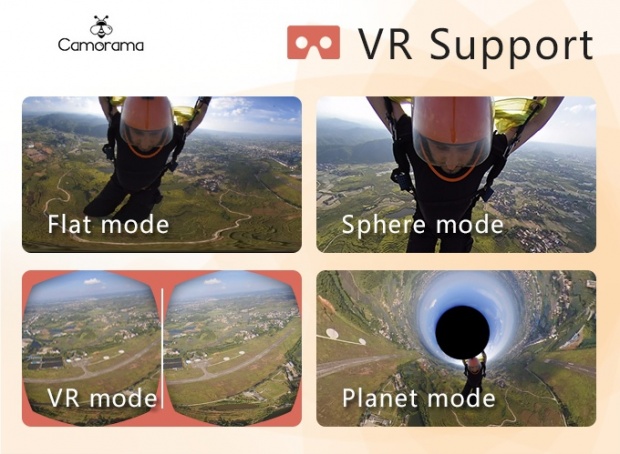 Camorama กล้องแอ็คชั่น VR ถ่ายได้ 360 องศา พร้อมความคมชัดระดับ 4K