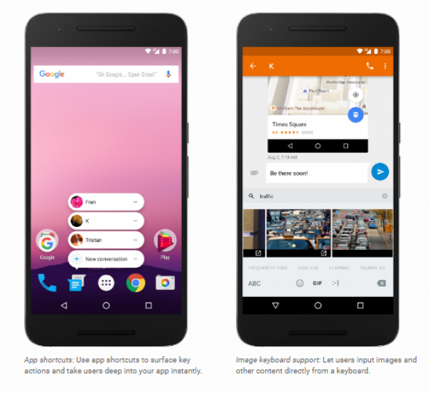 Google เปิดตัวแพลตฟอร์มใหม่ Android 7.1 Nougat