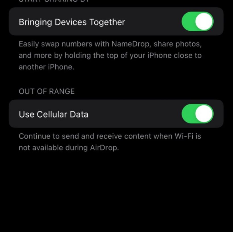 iOS 17.1 beta 1 ปล่อยให้ดาวน์โหลดแล้วมีตัวเลือกส่ง AirDrop ผ่านอินเทอร์เน็ต