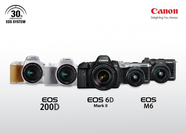 แคนนอน เปิดตัวกล้อง EOS 6D Mark II, EOS 200D และ EOS M6