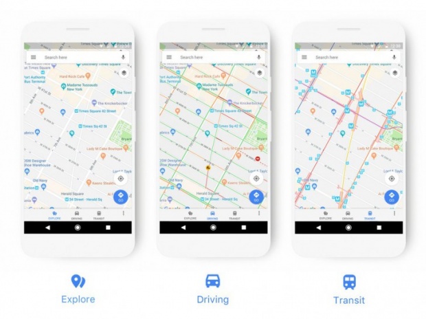 Google Maps โฉมใหม่ ดูง่ายกว่าเดิม ปรับการแสดงผลให้เหมาะสม