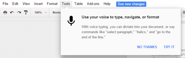 Google Docs สั่งพิมพ์ข้อความด้วยเสียงได้แล้ว ไม่ต้องจิ้มคีย์บอร์ดเองให้เมื่อยนิ้ว